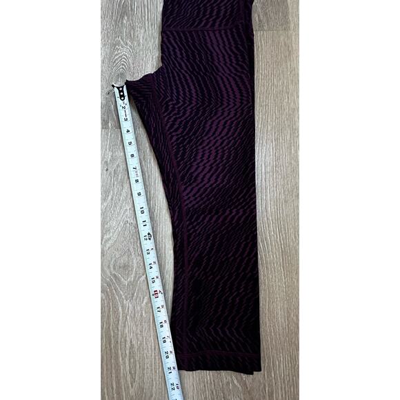 Lululemon|Wunder Under Cropped‎ Leggings|Shifted Purple/Black|SZ 8 - Picture 2 of 9